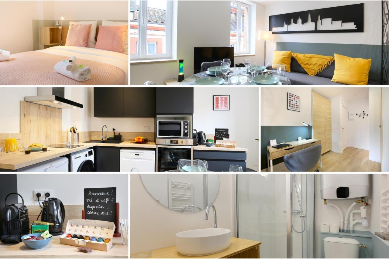 Expat Renting - Entre Piment & Violette - Saint Michel Apartment Toulouse Luaran gambar